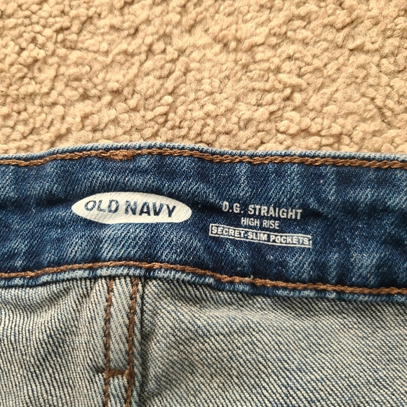 Old Navy O.G straight high rise secret slim-package Distressed Jeans siz… - Picture 8 of 10